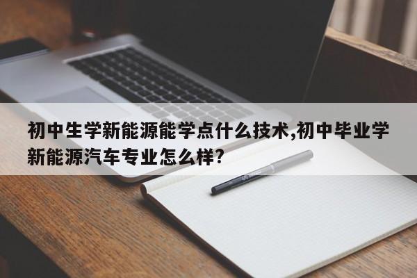 初中生学新能源能学点什么技术,初中毕业学新能源汽车专业怎么样?